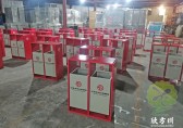 紅色中河頭（tóu）景區金屬垃圾桶定製案（àn）例
