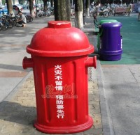 玻璃（lí）鋼消防垃圾桶