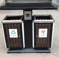 環衛鋼木垃（lā）圾桶