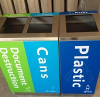 羅定中學分（fèn）類（lèi）垃圾桶（tǒng）給同學們一個“深刻的教訓