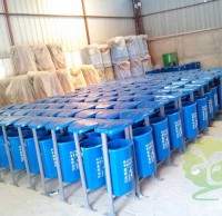 戶外街道環保玻璃鋼分（fèn）類垃圾桶