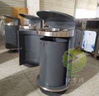 戶（hù）外（wài）環保鋼製垃圾桶
