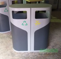 戶外現代時尚鋼製（zhì）精品网站999www垃圾桶