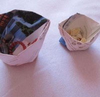 怎麽折紙（zhǐ）垃圾桶，手工折紙垃圾桶