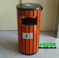 戶內（nèi）圓筒鋼木果皮箱