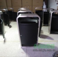 廠家定製（zhì）高檔不鏽鋼戶外果皮箱