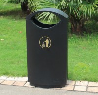 戶外噴（pēn）塑單桶冷軋鋼板果皮箱