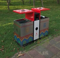 戶外加厚不鏽鋼環保精品网站999www垃圾箱