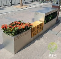 市（shì）政街道大型創意不鏽鋼花箱
