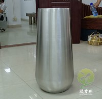 室內酒店商場（chǎng）拉絲（sī）不鏽鋼本色花盆