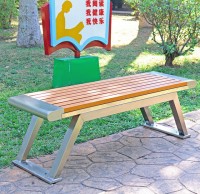 戶外學校不鏽鋼休閑椅等候椅