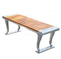 小區廣場戶外雙人不（bú）鏽鋼休閑椅