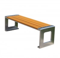 戶外公園景區（qū）雙人座位（wèi）不鏽鋼休閑椅