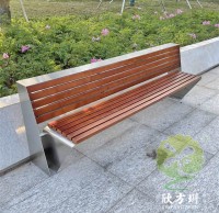 室外小區公園庭院不鏽鋼休閑座（zuò）椅坐凳