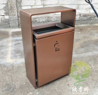 室內新樓盤電梯口方形（xíng）不鏽鋼果皮箱