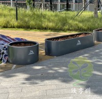 東莞（wǎn）鬆山湖（hú）公園鍍鋅（xīn）板花（huā）盆花箱