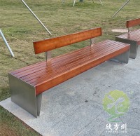 戶外城（chéng）市公園雙人不鏽鋼休閑座椅