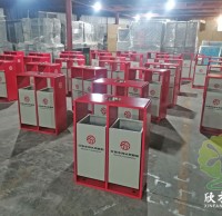 紅色中河頭景區金屬垃圾桶定製案（àn）例