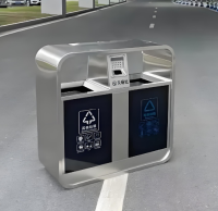 如何定製戶外公共空（kōng）間不鏽鋼分（fèn）類垃圾桶