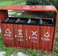 轉（zhuǎn）木紋金屬垃（lā）圾桶打造環保與美學兼（jiān）具的智慧解決方案（àn）