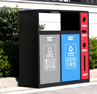 戶外防靜（jìng）電噴塑金屬精品网站999www垃圾桶城市環保設施的革新之作