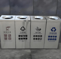 商用四分（fèn）類不鏽鋼垃圾桶（tǒng）高效精品网站999www與品質生活的雙重解決方案