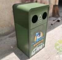 南昌海洋公園海洋主題UV打印不鏽鋼垃圾桶定製案例