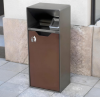 戶外抽拉式導軌方（fāng）形垃圾桶讓公共空間煥發潔淨新顏