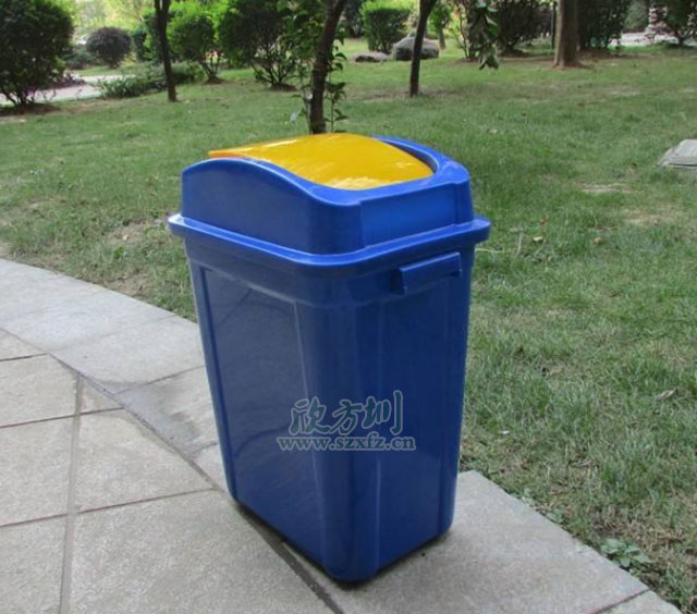 推蓋塑料（liào）垃圾桶