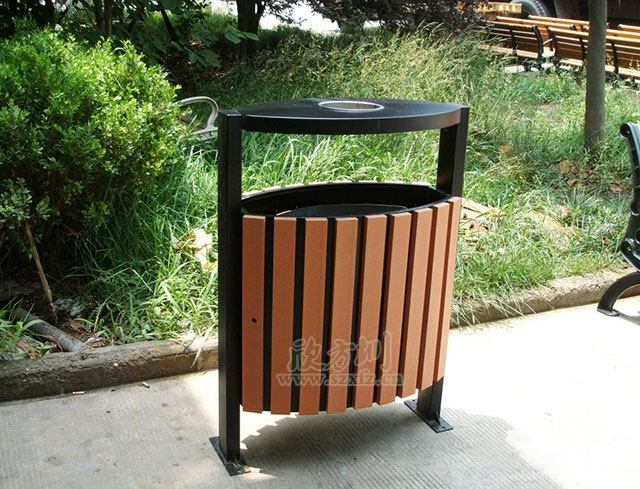 公(gōng)園鋼木垃(lā)圾桶 公園鋼(gāng)木垃圾桶
