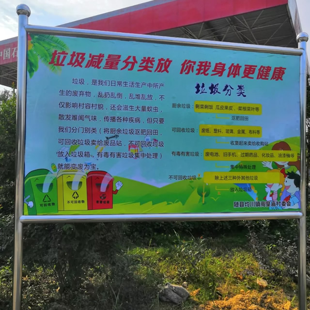 垃（lā）圾分类宣传栏（lán）