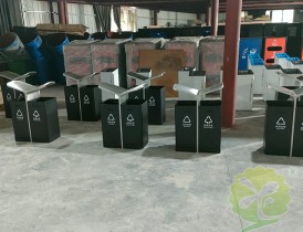 深圳海天學校噴粉樱花草视频WWW垃圾桶案例