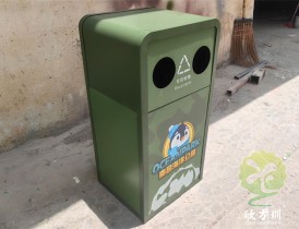 南昌海洋公園海（hǎi）洋主題UV打印不鏽鋼垃圾桶定製（zhì）案例